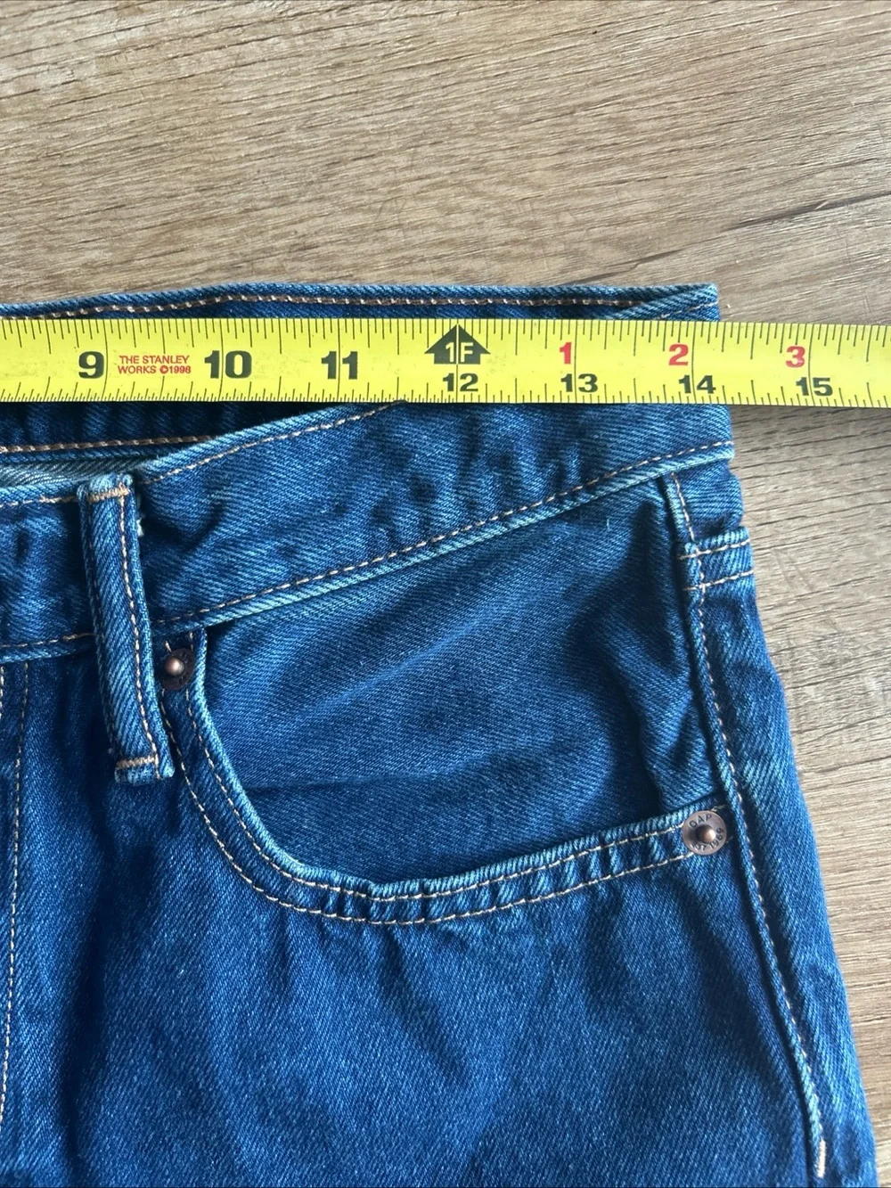 Gap Teen Boys Jeans Sz 18 Blue Original Straight Dark Wash Denim Pants
